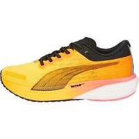 Puma Deviate Nitro 2 Mens Running Shoes Orange Cushioned Carbon Sports Trainers