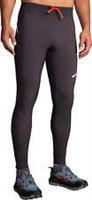 Brooks High Point Mens Running Tights Grey Run Sports Training Jogging Gym - M Regular