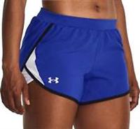 Under Armour Fly By 2.0 Womens Running Shorts Blue Lightweight Lined Breathable