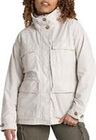 Craghoppers NosiLife Adventure Womens Jacket Cream Hooded Outdoor Walking Coat - 2XL Regular