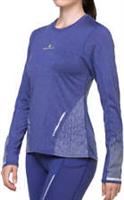 Ronhill Tech Reflect Womens Running Top Blue Long Sleeve Run Lightweight Jogging - XL Regular