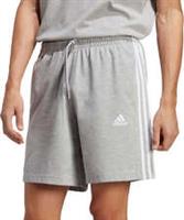 adidas Essentials 3 Stripes Mens Shorts Grey Stylish Pockets Elasticated Short