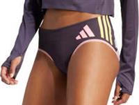 adidas Adizero Promo Distance Womens Running Briefs Purple Moisture Wicking