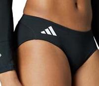 adidas Adizero Essentials Womens Running Briefs Black Moisture Wicking Tight Fit