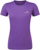 Ronhill Core Womens Running Top Purple Short Sleeve Lightweight Run T-Shirt - L Regular