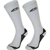 More Mile California Long Compression Socks 2 Pack White Running Sports Run