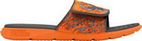 Under Armour Ignite Pro Graphic Strap Sliders Orange Mens Slip On Pool Slides