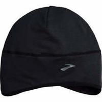 Brooks Notch Thermal Running Beanie Black Fleece Run Breathable Hat Mens Womens