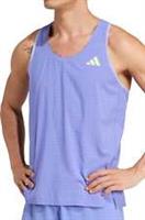 adidas Adizero Mens Running Vest Blue Run Lightweight Sleeveless Tank Top - XL Regular