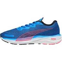 Puma Velocity Nitro 2 Mens Running Shoes Blue Cushioned Comfort Sports Trainers