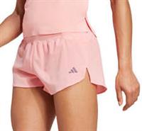 adidas Adizero Gel Womens Running Shorts Pink Zip Pocket Reflective Run Jogging