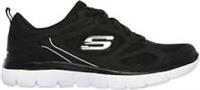 Skechers Summits Suited Womens Training Shoes Black Gym Workout Fitness Trainers