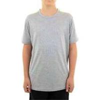 More Mile Marl Boys Running Top Grey Short Sleeve Junior Kids Run T-Shirt Youth - UK Size Regular