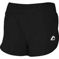 More Mile Excel Womens Running Shorts Black Zip Pocket Lined Reflective Run