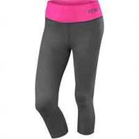 TCA Pro Performance Supreme Womens Running Tights Grey 3/4 Capri Run Sports