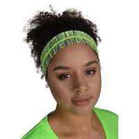 More Mile Flyaway Tamer Headband Yellow Womens Gym Reflective Headwear Ladies