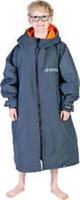 Dryrobe Advance Junior Changing Robe Grey Long Sleeve Kids Waterproof Windproof