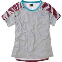 Madison Flux Enduro Womens Cycling Jersey Grey Short Sleeve Bike Ride Top Ladies - XS Regular