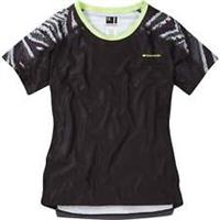 Madison Flux Enduro Womens Cycling Jersey Black Short Sleeve Bike Ride Top - XS Regular