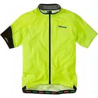 Madison Road Race Light Mens Cycling Jersey Yellow Short Sleeve Reflective Top - M Regular