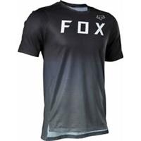 Fox Flexair Mens Cycling Jersey Black Short Sleeve MTB Mountain Bike Ride Top - S Regular