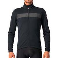 Castelli Raddoppia 3 Mens Cycling Jacket Black Windproof Reflective Bike Ride
