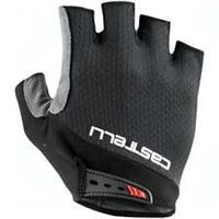 Castelli Entrata V Fingerless Cycling Gloves Black Padded Bike Ride Comfort Mens