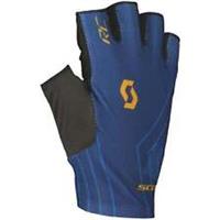 Scott RC Team Fingerless Cycling Gloves Blue Ventilated Padded Bike Ride MTB