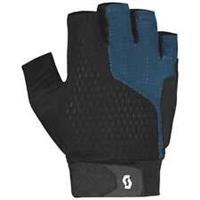 Scott Perform Gel Fingerless Cycling Gloves Blue Padded Bike Ride Seamless Cycle