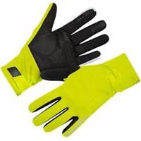 Endura Deluge Full Finger Cycling Gloves Yellow Waterproof Padded Reflective