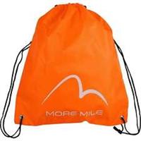 More Mile Logo Drawstring Gym Sack Orange Travel Training Backpack Bag Workout