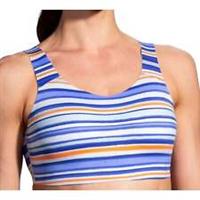 Brooks Dare Scoopback Womens Sports Bra Blue Support Running Workout Fitness Run