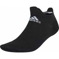 adidas Low Cut Running Socks Black Womens Cushioned Arch Support Sports Training - UK 4.5 - 5.5 Regular