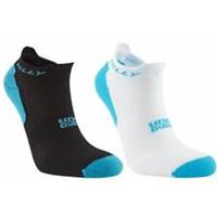 Hilly Active Socklet 2 Pack Womens Running Socks Multi Cushioned Sports Run - UK 6 - 8.5 Regular