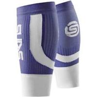 SKINS Essentials Seamless Calf Sleeves Blue Running Compression Run Calf Guards