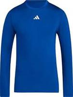 adidas Tech-Fit Mens Training Top Blue Long Sleeve Gym Excerise Workout Fitness