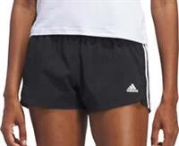 adidas Pacer 3 Stripes Woven Womens Training Shorts Black Gym Excerise Workout
