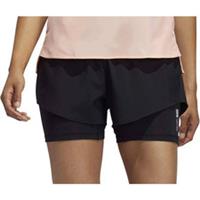 adidas Adapt To Chaos Womens Running Shorts Black 2 In 1 Twin Short Run Training