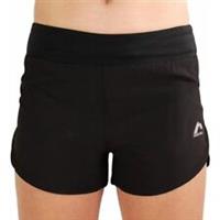 More Mile Strive Womens Running Shorts Black Lightweight Zip Pocket Lined Run