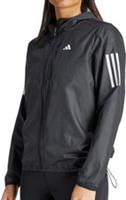adidas Own The Run Womens Running Jacket Black Hooded Lightweight Reflective - S Regular