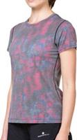Ronhill Tech Golden Hour Womens Running Top Purple Short Sleeve Run T-Shirt - XL Regular
