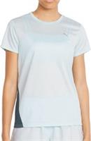Puma Favourite Womens Running Top Blue Short Sleeve Lightweight Run T-Shirt - XL Regular