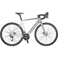 Scott Addict eRide 20 Carbon Electric Road Bike 2021 White & Grey Cycling Mens