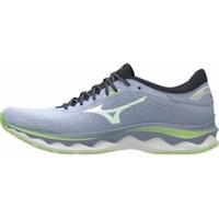 Mizuno Wave Sky 5 Womens Running Shoes Blue Cushioned Carbon Comfort Trainers