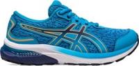 Asics Gel Cumulus 24 GS Junior Running Shoes Blue Kids Cushioned Carbon Trainers