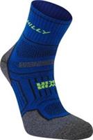 Hilly Twin Skin Anklet Running Socks Blue Cushioned Anti Blister Double Layer