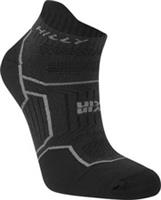 Hilly Twin Skin Socklet Running Socks Black Anti Blister Double Layer Sports Run