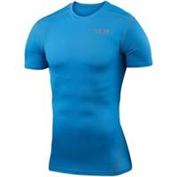 TCA Pro Performance Mens Compression Top Sky Short Sleeve Running Run T-Shirt