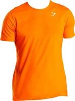 Gymshark Critical Slim Mens Training Top Orange Short Sleeve Gym Workout T-Shirt