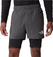 The North Face Lab Dual Mens Running Shorts Grey 2 In 1 Twin Short Run Training - S Regular